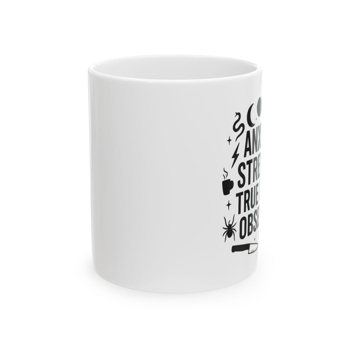 True Crime Obsessed Witchy Goth Mug | Murder Podcast Coffee Cup - Official mugs merchandise
